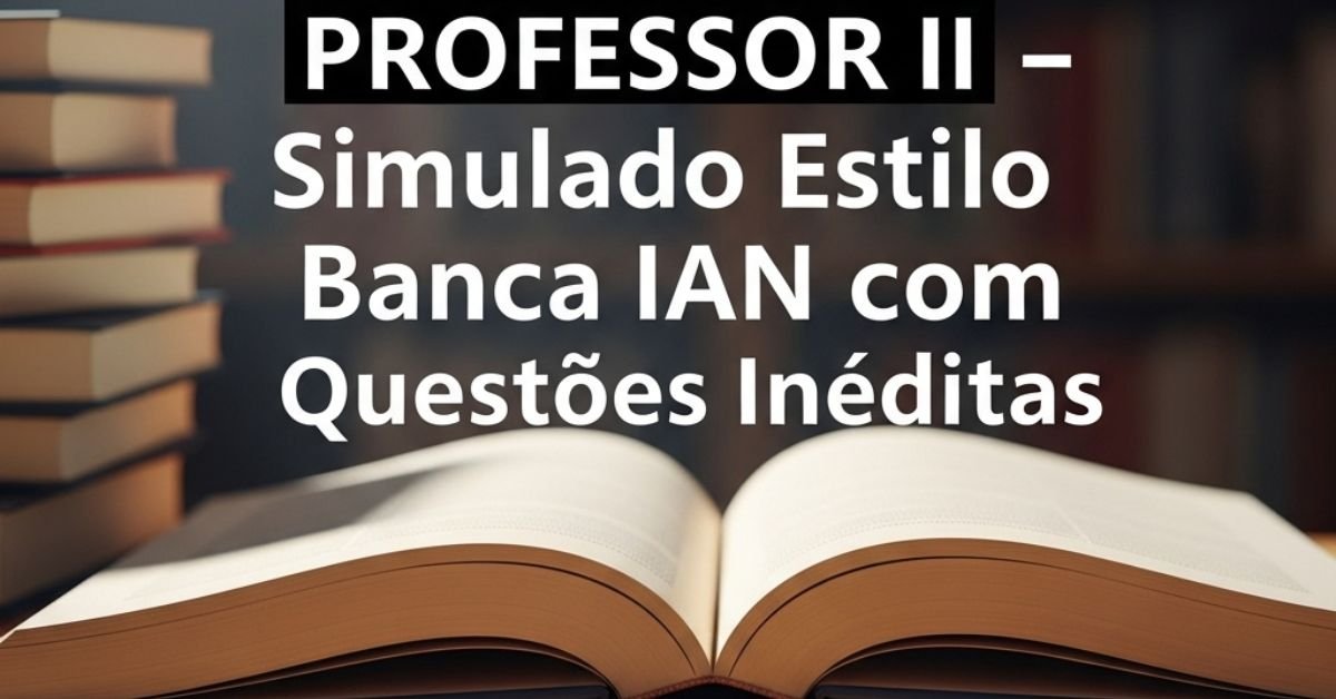 Professor II – Simulado Estilo Banca IAN com Questões Inéditas ...