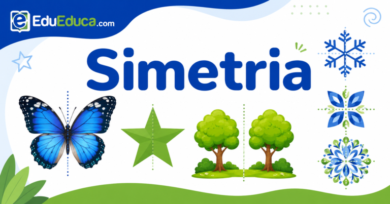 Atividade de simetria com exemplos para estudantes do 4º ano
