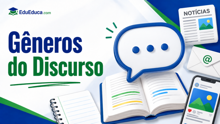 Imagem de destaque do artigo sobre encontros vocálicos, encontros consonantais e dígrafos com identidade visual do EduEduca