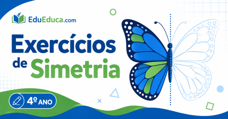 Exercícios de simetria para o 4º ano para estudantes do 4º ano