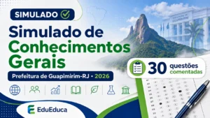Simulado de Conhecimentos Gerais Guapimirim 2026 com 30 questões estilo Instituto ACCESS