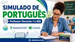 Simulado de Português IBAM Saquarema 2026 para Professor Docente-1 e AEE com 30 questões inéditas lote 02